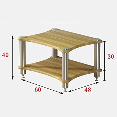 Modern White 3-Tier TV Stand with Speaker Storage - Stylish Media Console & AV Shelf for Home Entertainment, Audio Equipment Organizer, Perfect for Living Room Decor & Multimedia Storage