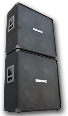 Seismic Audio - Pair of 412 Guitar Speaker Cabinet 800 Watts Full Stack Combo PRO Audio