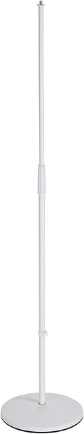 K&M König & Meyer 26010.500.76 - Microphone Stand - Round Base Adjustable Height - Professional Grade - German Made - White