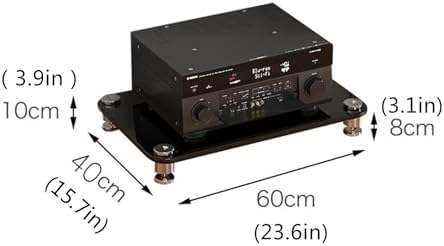 Corner Entertainment Center - Stereo Cabinet & Audio Rack, AV Media Stand, Audio-Video Shelving, Media Rack for Record Players and Audio Equipment
