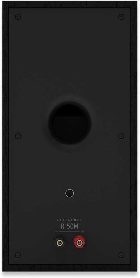 Klipsch Reference Next-Generation R-50M Horn-Loaded Bookshelf Speakers with 5.25' Spun-Copper Woofers for Best-in-Class Home Theater Sound in Black
