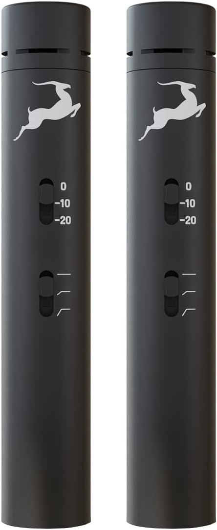 Antelope Audio Edge Note Small Diaphragm Condenser Microphone (2 Pack) — XLR Multipurpose Pencil Condenser Mic for Drums & Vocals — Professional Stereo Cardioid Studio Mic for Recording & Live Sound