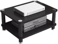Media Storage Cabinet Rack, Modern Audio-Video Stand, 1/2/3/4-Tier Wood Stereo Cabinet for Organized Media, Ideal for Home Theater and Entertainment Systems