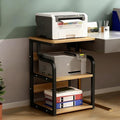 Modern 3-Tier AV Media Stand with Wheels - Stylish Audio Video Rack for Record Players & Stereos, Perfect for Living Rooms & Meeting Spaces (Three-Layer)