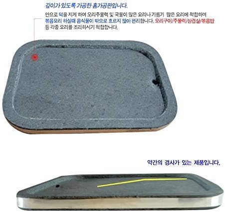 Jangsoo Korean BBQ Stone Grill, 10' x 14', Grey, Stone, Traditional/Ethnic, Grill