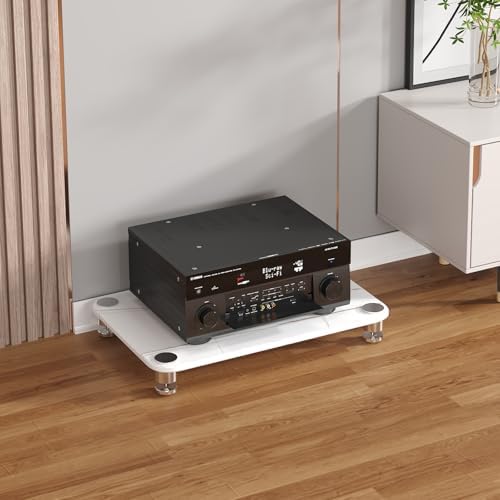 Corner Entertainment Center - Stereo Cabinet & Audio Rack, AV Media Stand, Audio-Video Shelving, Media Rack for Record Players and Audio Equipment