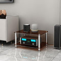 Corner AV Rack Stand - Audio Equipment Media Cabinet, Small Stereo Cabinet, Adjustable Audio-Video Shelving for Home Theater, Media Storage & Organization