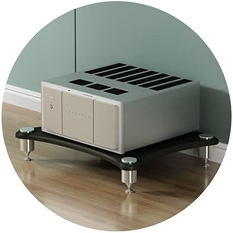 Modern White 3-Tier TV Stand with Speaker Storage - Stylish Media Console & AV Shelf for Home Entertainment, Audio Equipment Organizer, Perfect for Living Room Decor & Space Saving Solutions