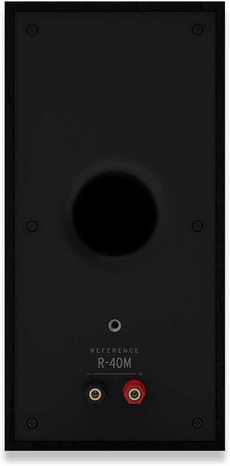 Klipsch Reference Next-Generation R-40M Horn-Loaded Bookshelf Speakers with 4' Spun-Copper Woofers for Best-in-Class Home Theater Sound in Black