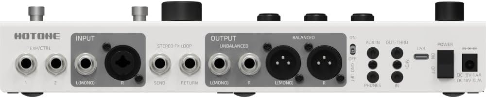 HOTONE Multi-Effect Pedal Processor, Touchscreen, Guitar, Bass, Amplifier, Modeling, IR Cabinets, Simulation, Dual Effect Chains with FX Loop MIDI I/O Stereo OTG, Audio Interface