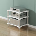Stereo Cabinet Audio Rack Media Stand - HiFi Stereo Stand AV Cabinet for Home Theater - Stylish Audio Rack with Storage for Speakers and Equipment