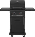 Nexgrill Deluxe 2-Burner Gas Grill with 401 SQ In Grate, 28000 BTUs, Heavy Duty Steel Frame & Foldable Side Table, Propane BBQ Grill for Outdoor Cooking, Patios, Backyards and More - 720-0864RD