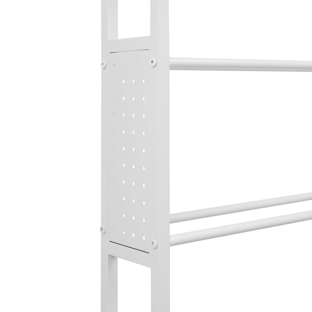 3D Printer Stand with Filaments Storage, 2-Tier 3D Printer Table Cart Desk with Wheels for Workshop Studio Office, 23.6' X 23.6' X 69', 110lbs Capacity (White)
