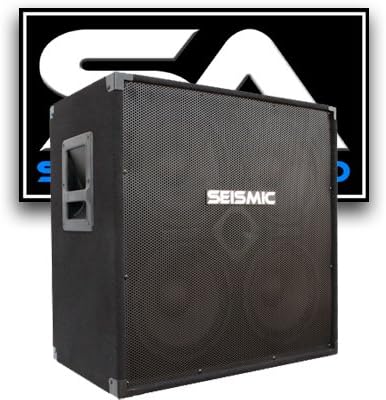 Seismic Audio - 410 Bass Guitar Speaker Cabinet with Horn PA DJ 400 Watts 4x10 4 10