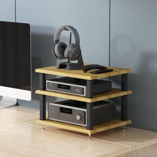 Multi-Layer Audio Cabinet | Floor-Standing AV Equipment Rack | Stylish Record Player Stand | Modern Entertainment Media Unit | Functional Storage for Home Theater