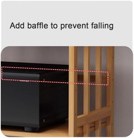 5-Tier Bamboo Audio Rack - Rolling AV Cabinet for Stereo & Media Storage - Stylish Home Theater Organizer for Audiophiles & Music Enthusiasts - Durable & Space-Saving Design