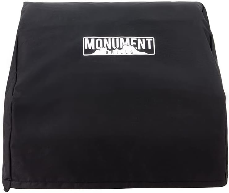 Monument Grills Tabletop Propane Gas Grill for Outdoor Portable Camping Cooking with BBQ Cover(2 items)