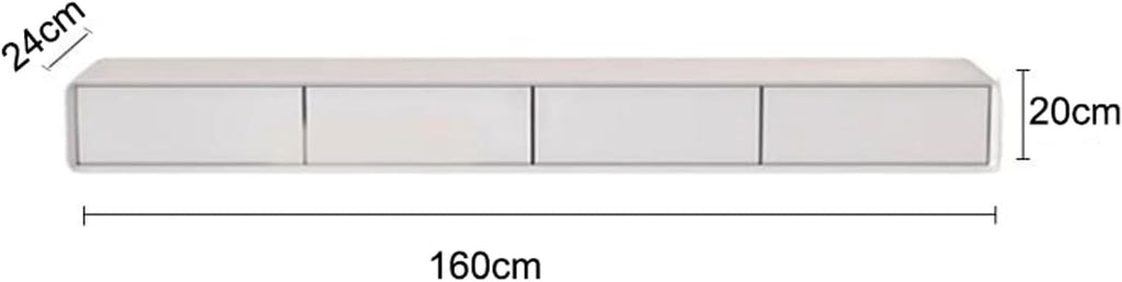 Wall Mounted TV Cabinet Floating Shelf Wall Shelf Home Entertainment Center TV Stands Media Storage Shelf TV Stands Audio-visual Equipment Shelves With drawer TV Background Wall Decoration Shelf