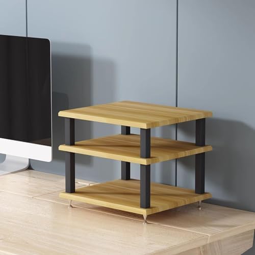 Modern Multi-Layer Audio Cabinet, Floor-Standing AV Rack & Record Player Stand, Stylish Entertainment Media Unit for Home Theater, Functional Storage Solution