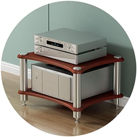 Modern White 3-Tier TV Stand with Speaker Storage - Stylish Media Console & AV Shelf for Home Entertainment, Audio Equipment Organizer, Perfect Living Room Furniture