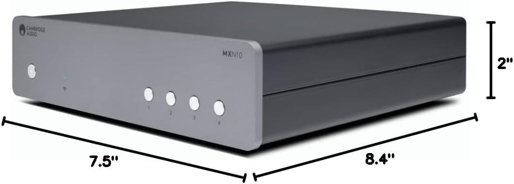 Cambridge Audio MXN 10 - Compact Separate High Resolution WiFi Network Audio Player and Streamer Featuring Bluetooth 5.0, Internet Radio and ESS Sabre DAC - Lunar Grey