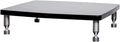 SRNSAEB 1/2/ 3/4 Tier Audio Equipment Rack Cabinet, Heavy Duty DVD Media Stand Black with Fitting, Standing Video Game Console Shelf Organizer for Game Consoles/Projector(1-Layer)