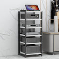 Black Stereo Rack and Stand, HiFi Audio Rack Cabinet, AV Media Stand, Media Rack for Home Theater, Durable Audio-Video Shelving, Stylish Stereo Cabinet.
