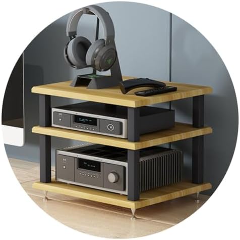 Modern Multi-Layer Audio Cabinet, Floor-Standing AV Rack & Record Player Stand, Stylish Entertainment Media Unit for Home Theater, Functional Storage Solution
