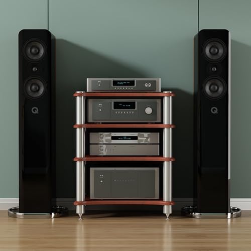 AV Media Stand, Stereo Cabinet & Audio Rack - HiFi Audio Rack Cabinet, Modern Stereo Stand for Living Room, Durable AV Rack & Media Storage Solution
