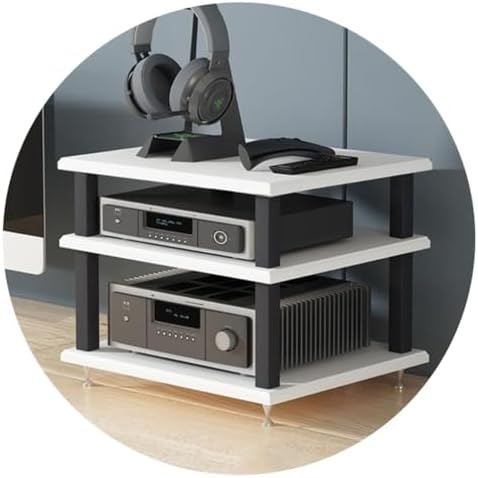 Modern Multi-Layer Audio Cabinet | Floor-Standing AV Rack & Record Player Stand | Stylish Entertainment Media Unit for Home Theater | Functional Storage Solution