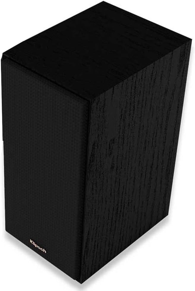 Klipsch Reference Next-Generation R-40M Horn-Loaded Bookshelf Speakers with 4' Spun-Copper Woofers for Best-in-Class Home Theater Sound in Black