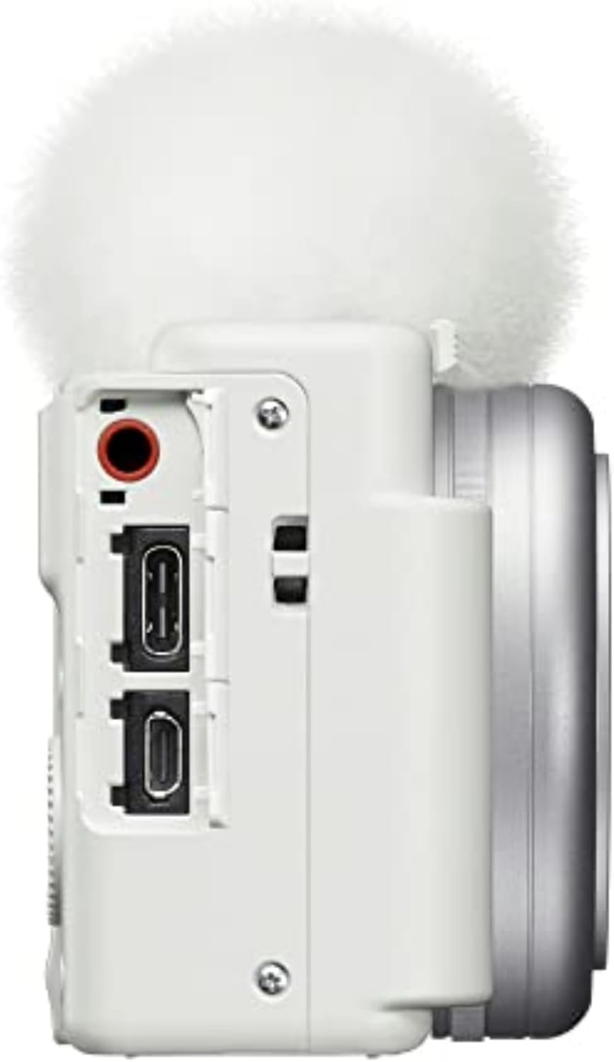 Sony ZV-1F Vlog Camera for Content Creators and Vloggers White