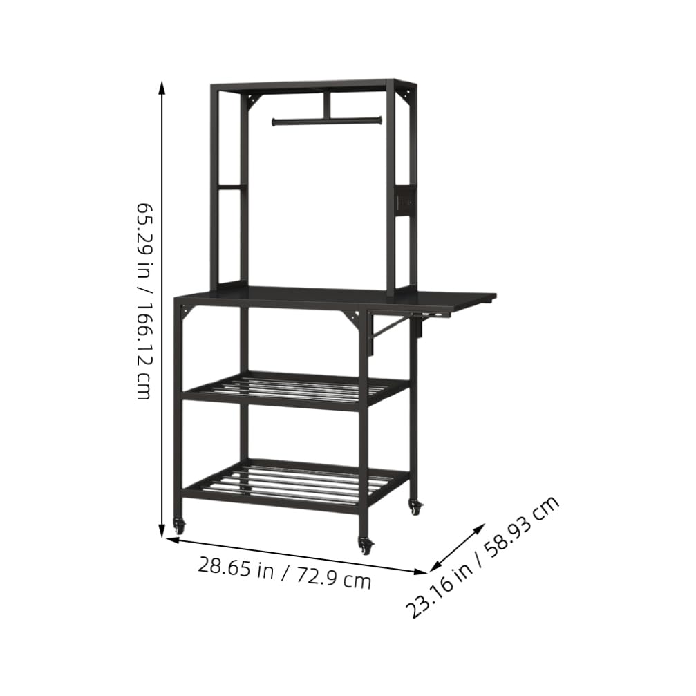 Balacoo 3D Printer Cart: Heavy Duty 3D Printer Table with Double-Layer Storage Rack - Rolling Stand with Wheels for Studio, Home Office, and Workshop
