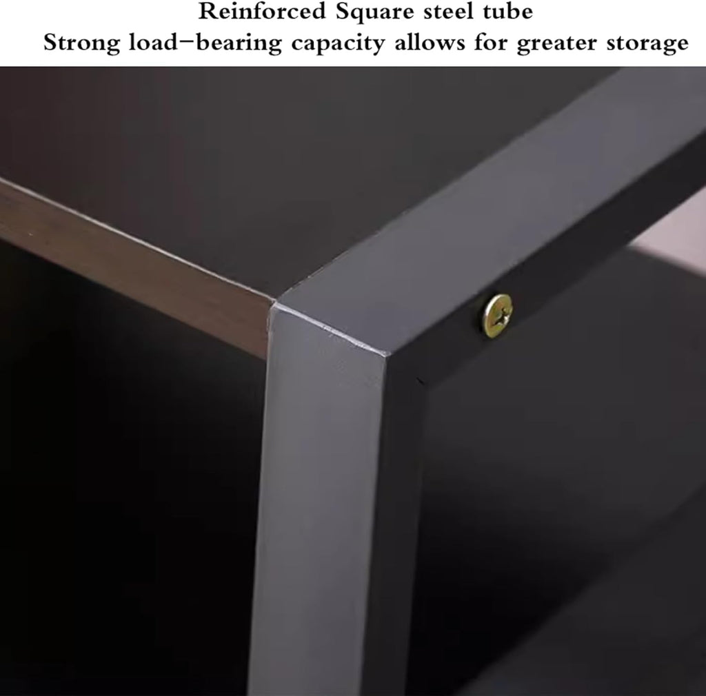 Audio Video Equipment Rack Cabinet HiFi Stand for Amplifier, Receiver Record Player Stand Media Storage Rack Home Theater, Office & Recording Studio Use(A,60 * 52 * 82cm(4Tier))