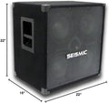 Seismic Audio - SA-4x8PKG1 - Pair of 4x8 Bass Speaker Cabinets