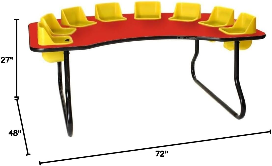 Toddler Table 8 Seat Table, 27' Tall
