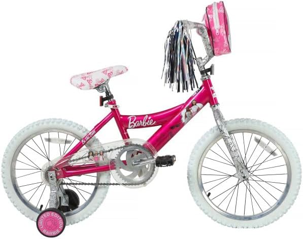 Dynacraft Barbie 12, 16, 18-inch Girls' Bike for Kids Ages 3-9 Years - Fun and Stylish Design, Sturdy and Durable, Perfect for Kids Learning to Ride, Easy to Assemble, Ideal for Young Riders