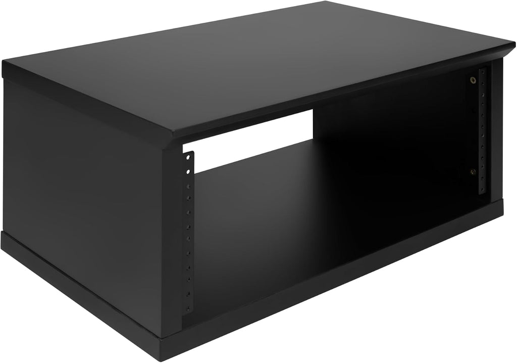 Gator Frameworks Elite Furniture Series 4U Wood Desktop Studio Rack in Standard Black Finish (GFW-ELITERK-4U-BLK)