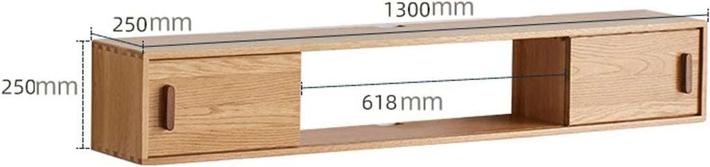 Wall mounted TV Cabinet Decorative Wall Display Floating Shelf Wall Shelf Entertainment Unit TV Stand TV Media Console Audio-visual Equipment Shelves TV Shelf Wooden Storage Cabinet Gaming Shelf