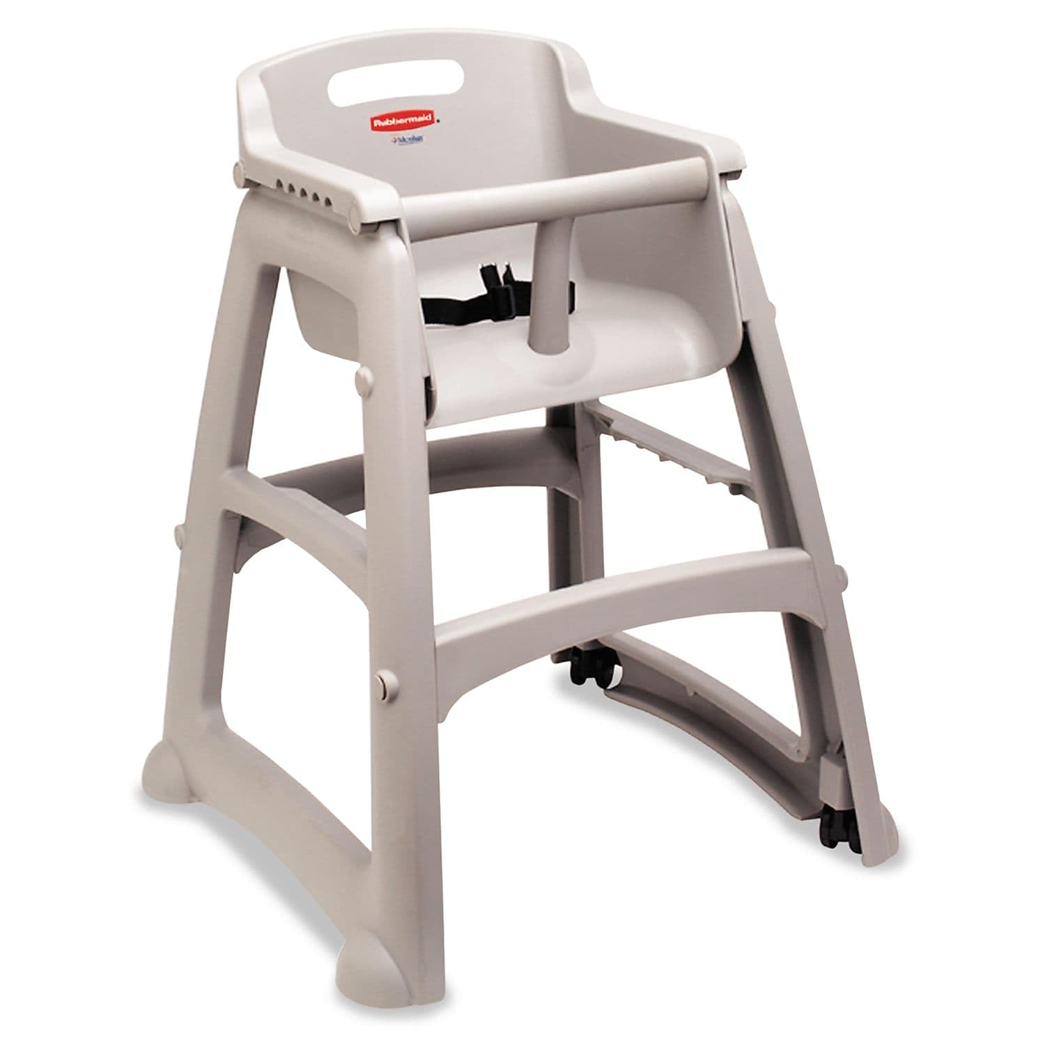 Rubbermaid Commercial Products Sturdy High Chair for Child/Baby/Toddler, Unassembled, Platinum, Fits Under Table for Child/Baby/Toddler Seating