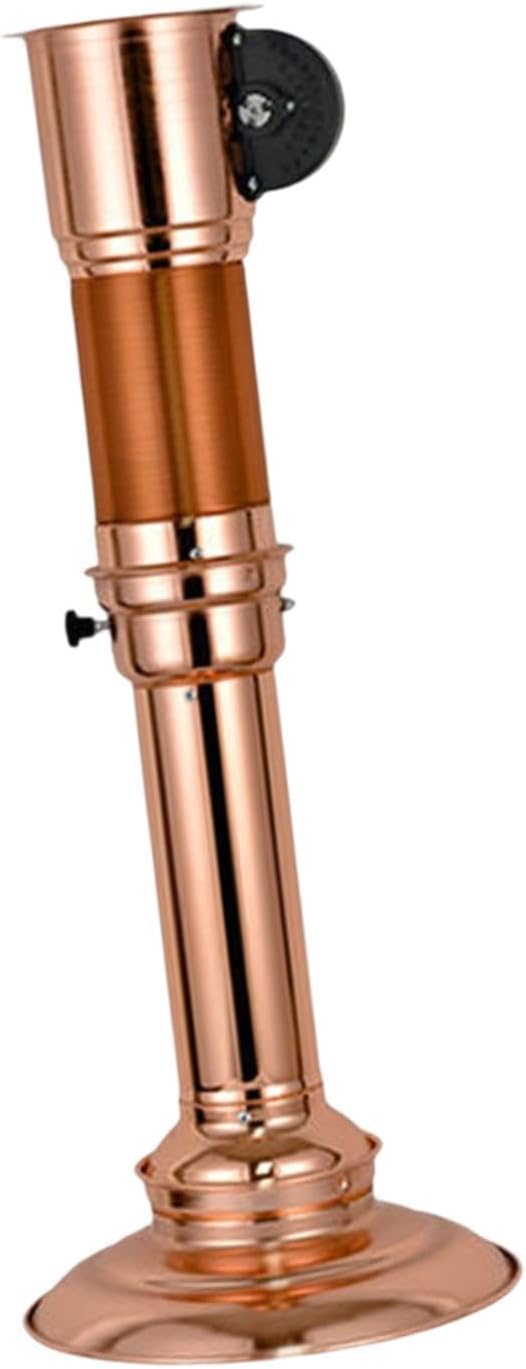 BBQ Exhaust Pipe Stretching Upper Smoke Tube Barbecue Fan Chimney Straight Exhaust Pipe for Commercial, Copper