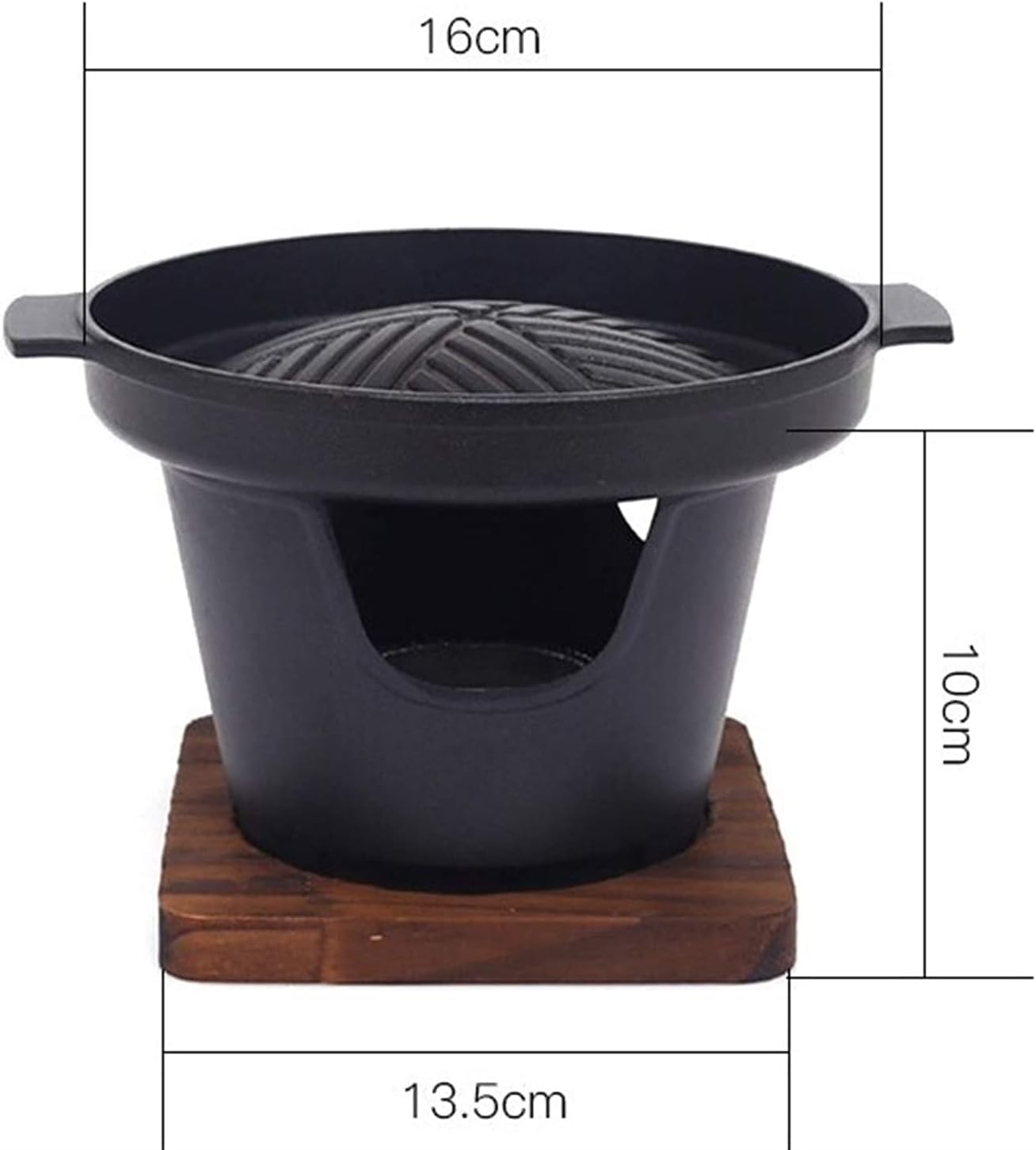 Barbecue Charcoal Grill Household Single Man Mini Outdoor Indoor Barbecue Charcoal Grill Table Grill BBQ Korean Cuisine Non-Stick Barbecue Dish Hotel