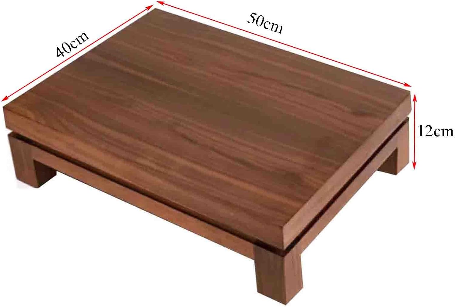 Home Audio Equipment Cabinet HiFi Audio Equipment Cabinet Multi-Functional Multi-Layer Audio Cabinet Solid Wood to Create a Strong Load-Bearing Safe and Durable (Color : Walnut Coloured, Size : 1st