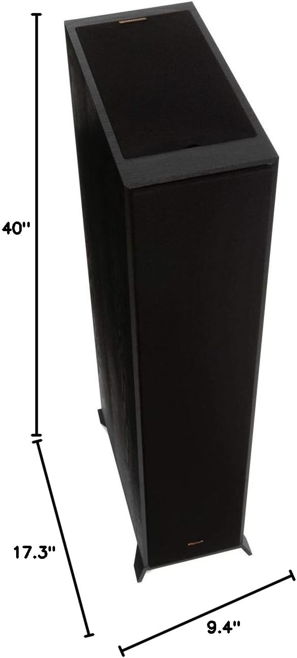 Klipsch Reference 5.2 Home Theater System, Bundle 2X R-625FA Floorstanding 2X R-12SW Subwoofer, R-52C Center, R-41M Bookshelf Speakers, and Yamaha RX-A2AB 7.2-Channel AV Receiver