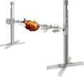 53' Electric BBQ Rotisserie Grill Kit, Rotisserie Kit for Grill with Automatic Rotisserie Motor, Pig Spit Rotisserie Grill, Height Adjustable Stainless Steel Roaster Stand for Roasting Pig Lamb