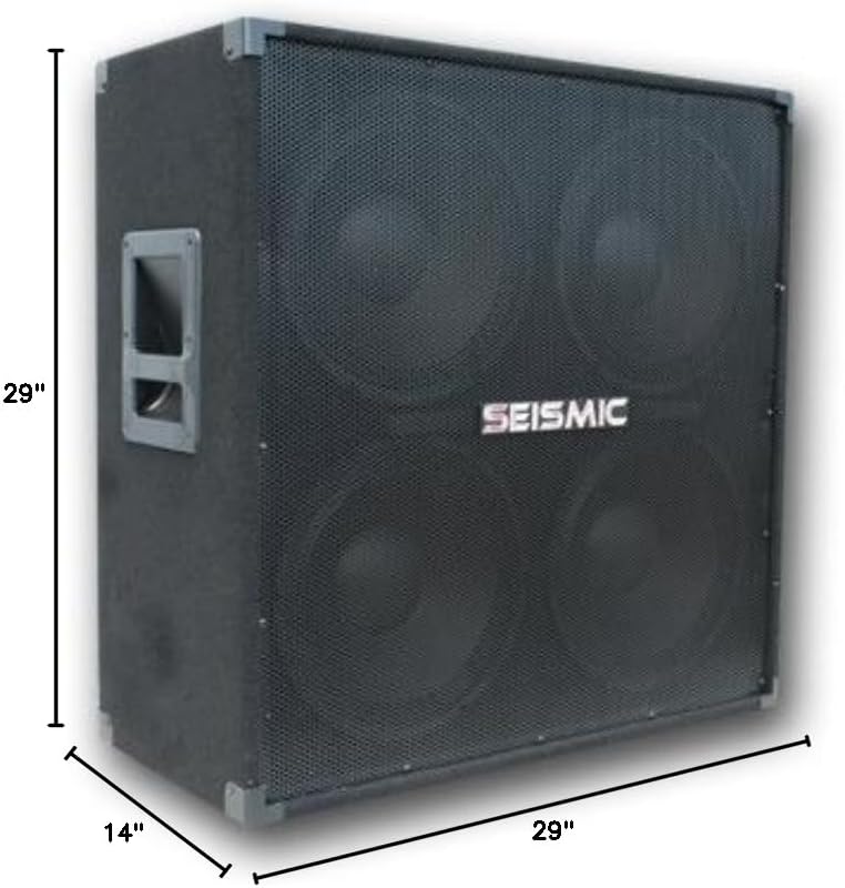 Seismic Audio - Pair of 412 Guitar Speaker Cabinet 800 Watts Full Stack Combo PRO Audio