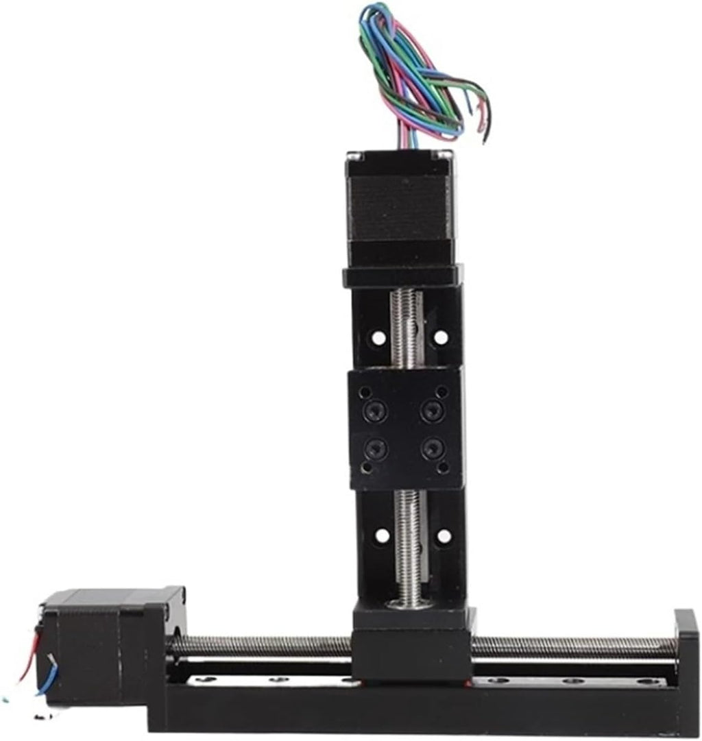 Mini T-Type Sliding Table Rail Linear Rail Stage 50-300mm Stroke Nema11 28mm Stepper Motor for XYZ Axis CNC 3D Printer(Customisation XZ,1mm Pitch)