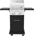 Megamaster Deluxe 2-Burner Gas Grill with Foldable Side Tables, 418 SQ In Cooking Space, 28000 BTUs, Stainless Steel Lid, Propane BBQ Grill for Outdoor Cooking, Patios, Backyards and More - 720-0864MA