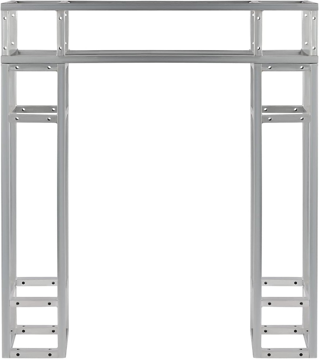 3 Pack Square 8' x 8' Box Lighting Trussing Section, Heavy Duty Metal Truss Segment Kit Portable DJ Lighting System Stand for Audio Stage Indoor Outdoor Use, Each with a 220 Pounds Load Capacity