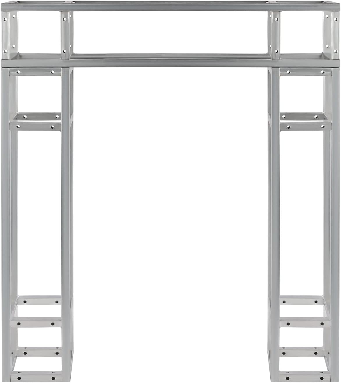 3 Pack Square 8' x 8' Box Lighting Trussing Section, Heavy Duty Metal Truss Segment Kit Portable DJ Lighting System Stand for Audio Stage Indoor Outdoor Use, Each with a 220 Pounds Load Capacity